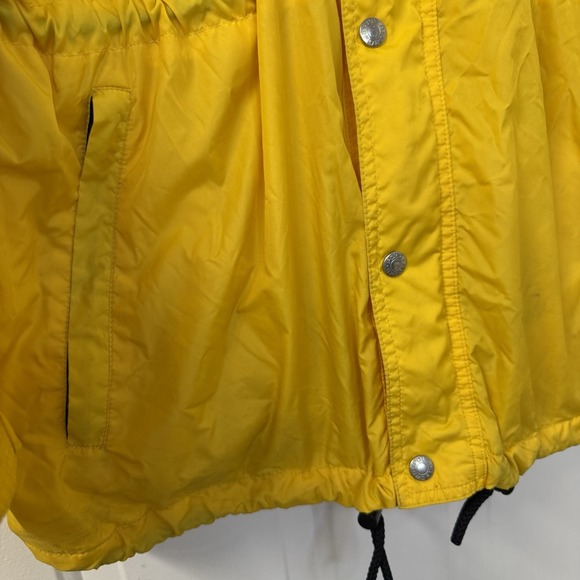 Vintage Polo Sport Ralph Lauren Yellow Button Zip up Jacket Windbreaker‎ Men's L - Picture 8 of 11